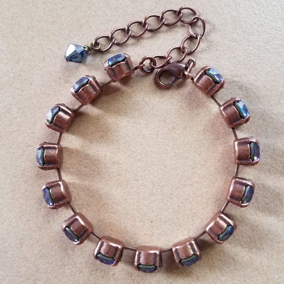 Austrian Crystal Bracelet in Copper - Picture 3 of 8